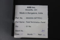 ABB 6632059 NFTP01 Field Termination Panel unused