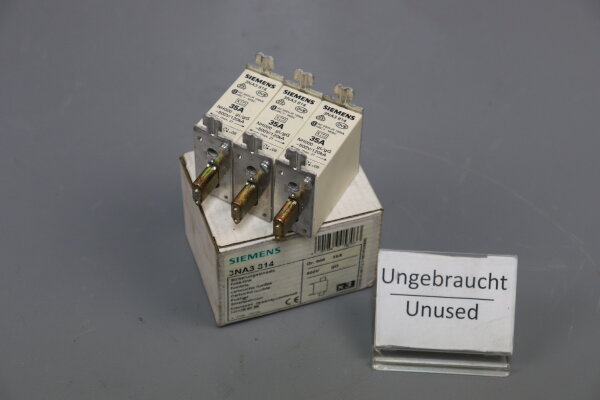 Siemens 3NA3814 Sicherungseinsatz 3NA3 814 unused OVP