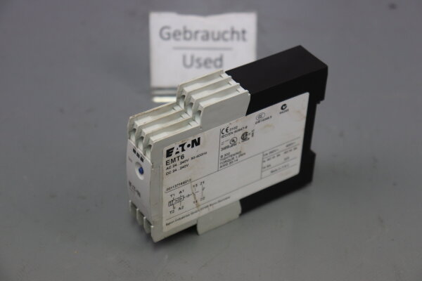Eaton EMT6 3A Thermistor-Maschinenschutzrelais 24-240V 50-400Hz Used