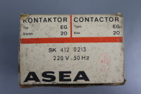 ASEA EG20 SK 412 0213 Contactor 220V 50Hz unused OVP