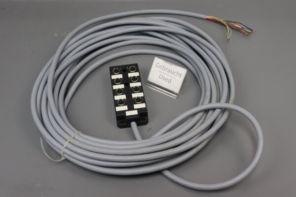 Murr Elektronik 27868 Passiv-Vert. Kunststoff 8xM12 4pol 01417 used damaged