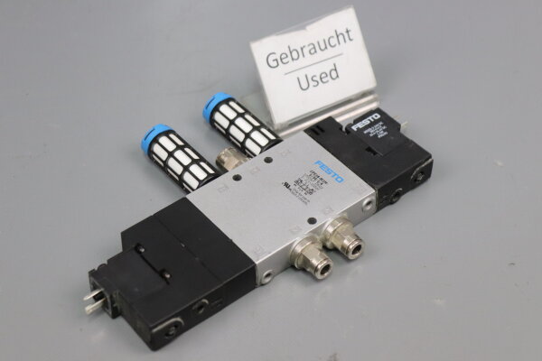Festo 170247 CPE18-M1H-5/3G-1/4 + 2x MSEB-3-24V DC 389 614 D Magnetventil used