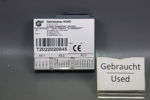 Getriebebau Nord Inverter Modul SK CU1-MLT 278200010 Version: FA Used