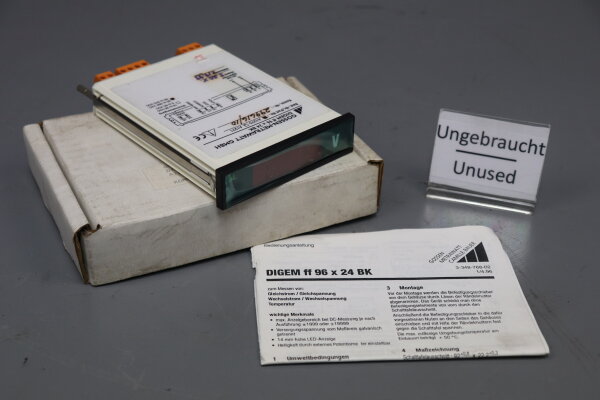 Gossen Metrawatt A1270 DIGEM ff 96 x 24 BK Messger&auml;t Unused OVP