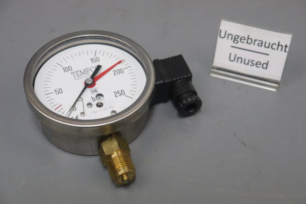 Nuova Fima MGS7 Manometer 0-250bar 1296/0R/2008/1 Unused