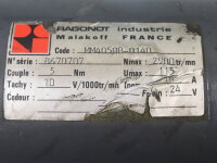 Ragonot MM4050B-0140 Servomotor used