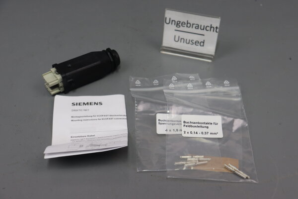 Siemens 6GK1905-0CA00 PROFIBUS ECOFAST Hybrid Plug 2x0,14-0,37mm Unused OVP