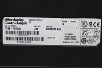 Allen Bradley ControlLogix 1756-PB72/B 1756PB72B Ser. B + 1756-A4/B Rack Used