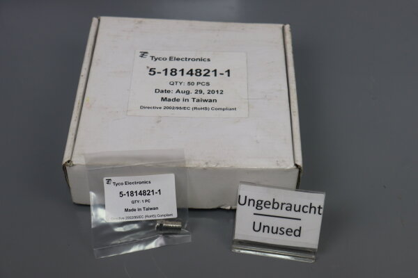 Tyco Electronics Coaxial Connector 5-1814821-1 Hex 75 Ohm  50 Pieces Set