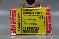 Danfoss 018F6732 018F6193 Magnetspule Clip-on Spule BE230CS 10W Unused OVP