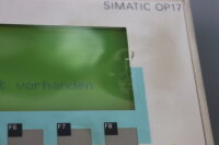Siemens Operator Panel OP 17-DP 6AV3 617-1JC20-0AX1 6AV3617-1JC20-0AX1 E: 5Used