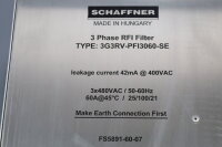 Schaffner 3 Phase RFI Filter 3G3RV-PFI3060-SE Unused OVP