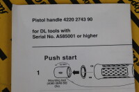 ATLAS COPCO PISTOLENGRIFF 4220274390 Unused OVP