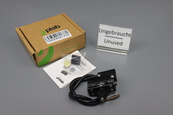 Piab 3116061 Vacuum switch 31.16.061 NO/NC el.mek adj screw + knob Unused OVP
