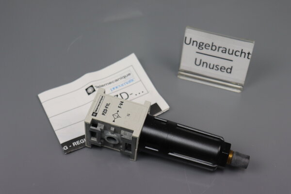 Telemecanique PZD-F11 F-V4 Pneumatik Filter PZDZ-F PZDF11017 + PZDZ1129 Unused