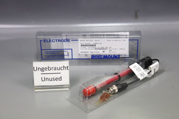 Rosemount S Assy PH Electrode 22694-02 Unused OVP