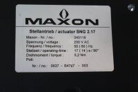 MAXON SNG 2.17 Stellantrieb/Actuator 340118 230VAC...