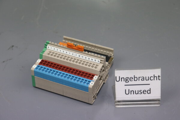 Weidm&uuml;ller  Basisklemmblock ZSB 1,5/16 S/+/- Ver. 1 1677391001 unused