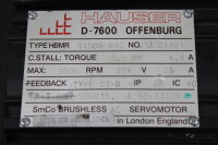 Hauser HBMR115B6-64S Brushless Servomotor used