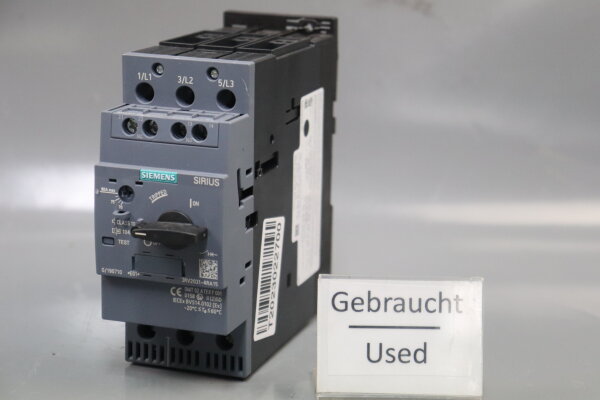 SIEMENS SIRIUS 3RV2031-4RA15 Leistungsschalter 400-690V 200-125A Used