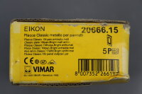 VIMAR EIKON 20666.15 Rahmen f&uuml;r metallische Panel 1M...