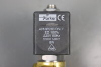 Parker 322K4106 G0519-4818653D D5L F Magnetventil 8W 12bar 12mm Unused