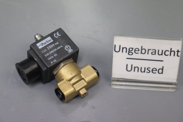 Parker VE141V G0519-ZB09 Magnetventil 9W 15bar 2mm 220-230V 50-60Hz Unused