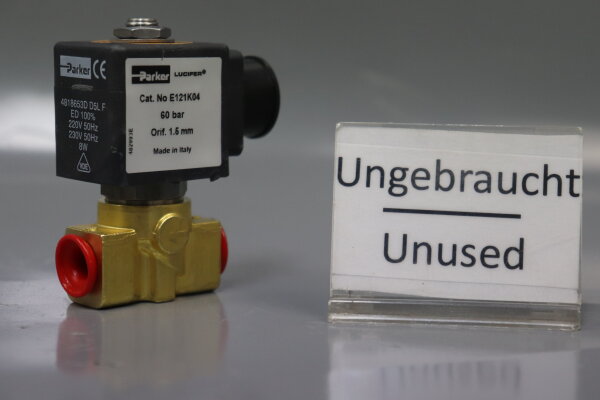 Parker E121K04 G1119B-4818653D D5L F Magnetventil 8W 60bar 1,5mm Unused