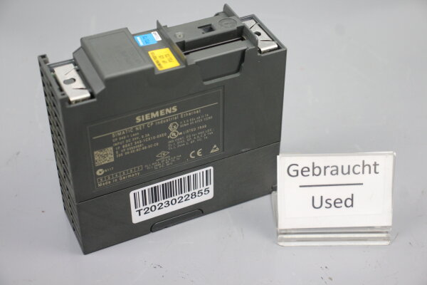 Siemens Simatic CP343-1 Lean 6GK7 343-1CX10-0XE0 Ethernet E-Stand: 2 tested used