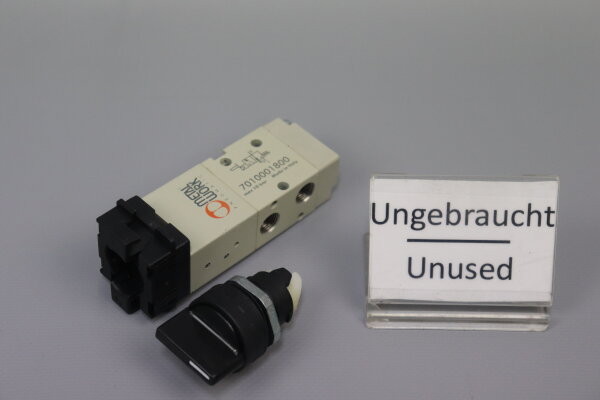 Metal Work 7010001800 Wegeventil 10bar+Knopf Unused