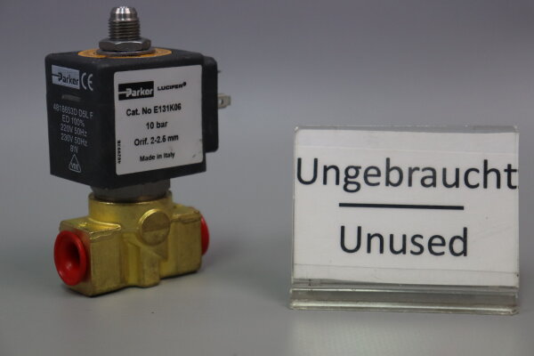 Parker E131K06 G2419A-4818653D D5L F Magnetventil 8W 10bar 2-2,5mm Unused