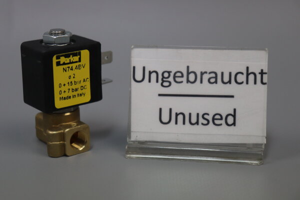 Parker N74.4BV G1019-WB4.5 Magnetventil 6W220-230V 15bar/AC 7bar/DC Unused