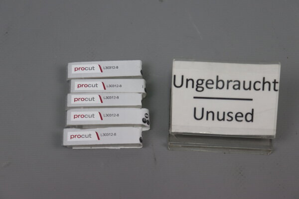 Procut L30312-8 Hartmetallfr&auml;ser 5xSt&uuml;cke Kegelform Unused OVP