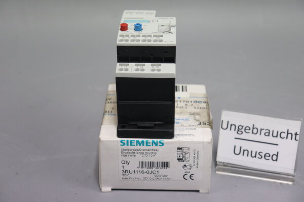 Siemens 3RU1116-0JC1 E-Stand:01 &Uuml;berlastrelais unused OVP