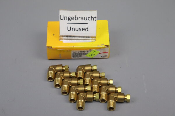 Parker X169HD-4-4 Hydraulische Winkelverschraubung 10xSt&uuml;cke Unused OVP