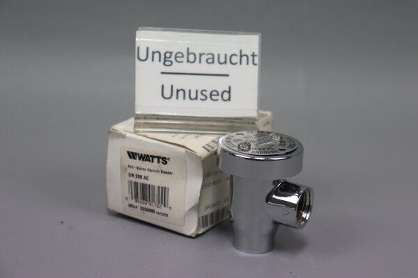 WATTS 3/8 288AC Anti-Siphon Vacuum Breaker 125psi 59-49-SA 0839R Unused OVP