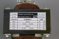 FETCO 52087 Step-Down Transformer 15KVA 60Hz 1550DC...