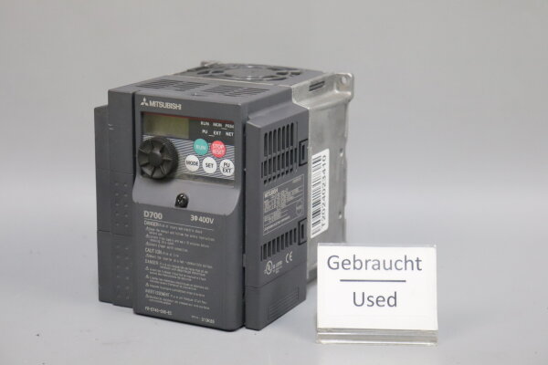 MITSUBISHI FR-D740-036-EC Frequenzumrichter C700 S19K85 1,5kW 3x380-480V Used