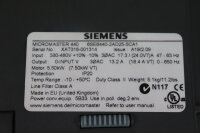 Siemens Micromaster 440 6SE6440-2AD25-5CA1 Frequenzumrichter E:A19/2.09 Used