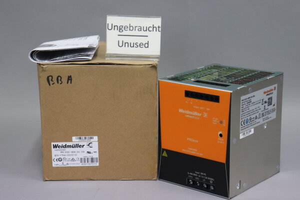 WEIDM&Uuml;LLER 1469550000 Stromversorgung PRO ECO3 480W 24V 20A Unused OVP