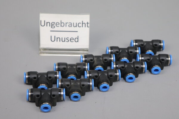 10x Festo QST-8-6-50 T-Steckverbindung 130821 Unused