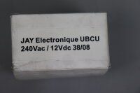 JAY Electronique UBCU Ladegerät 3A-061WP12 240VAC 12VDC 38/08 Unused OVP