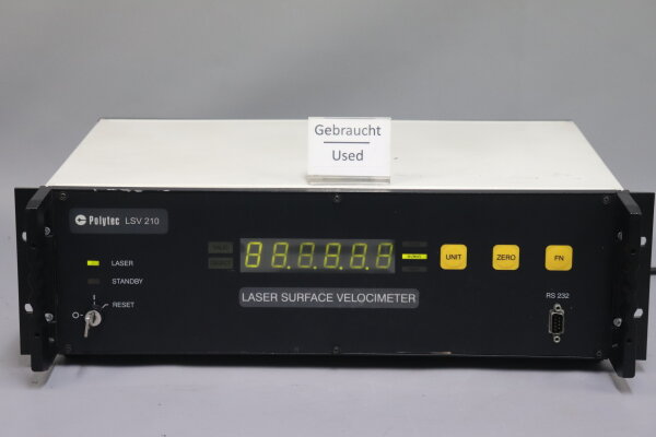 Polytec LSV-210 Laser Surface Velocimeter Controller 100-240V Used Tested