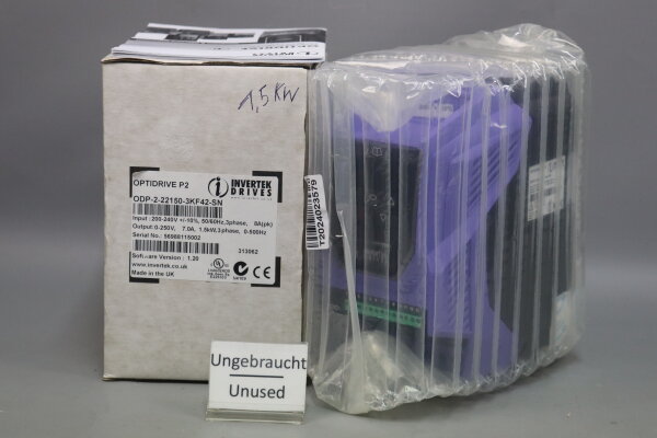 INVERTEK DRIVES ODP-2-22150-3KF42-SN OPTIDRIVE P2 1,5KW Unused OVP