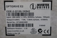 INVERTEK DRIVES E2 ODE-2-22150-1KB42 OPTIDRIVE E2 1,5KW Unused OVP