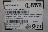 INVERTEK DRIVES ODE-2-22150-1KB42 OPTIDRIVE E2 1,5KW...