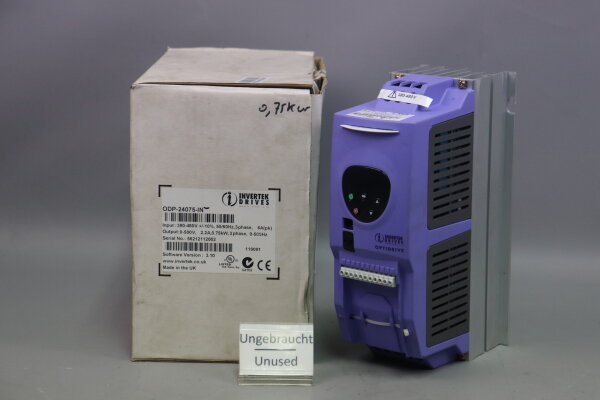 INVERTEK DRIVES ODP-24075-IN OPTIDRIVE 0,75KW 500Hz Unused OVP