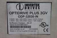 INVERTEK DRIVES ODP-32030-IN OPTIDRIVE Plus 3GV 3KW...