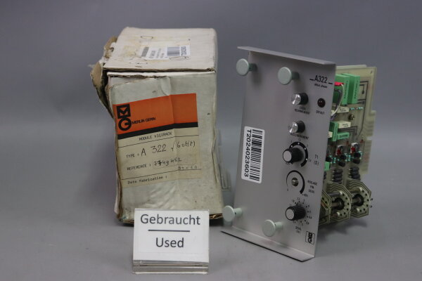 Merlin Gerin A322 &Uuml;berstromschutzrelais 60Hz 7749482 Used OVP