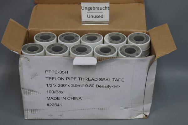 PTFE-35H High Density Thread Seal Tape 100 St&uuml;ck MIL SPEC T-27730A Unused OVP